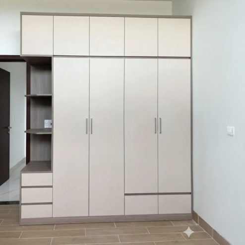 Tủ Aó MDF Cánh Kính TA002