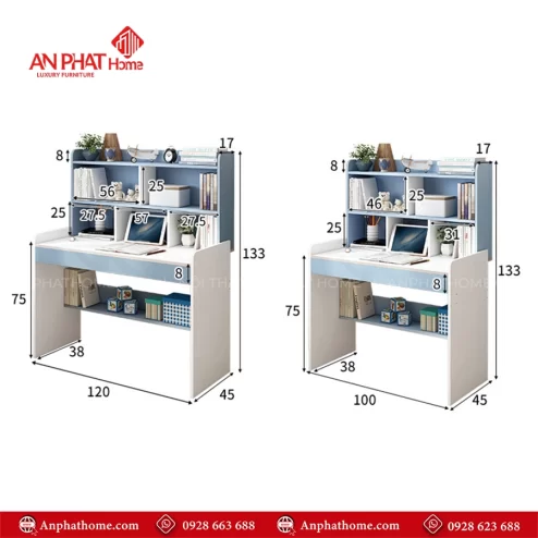 Mẫu bàn học sinh thông minh nhỏ gọn