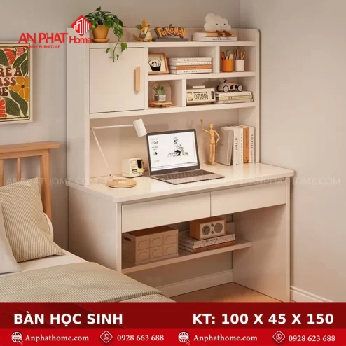 Bàn học thông minh bằng gỗ