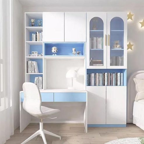 Bàn Học Kết Hợp Tủ Sách Hiện Đại Gỗ MDF B-2881 An Phát Home