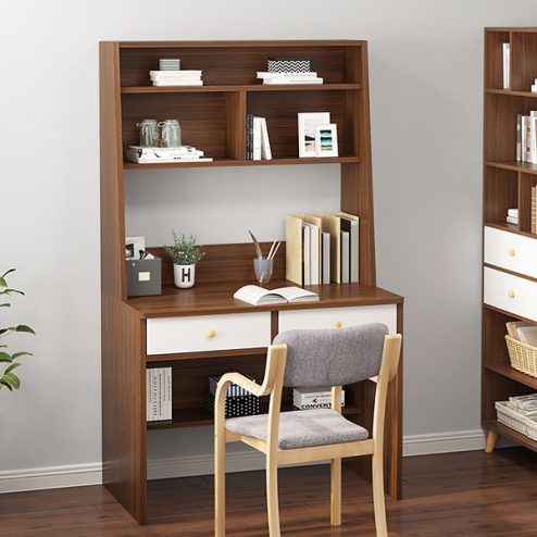 Bàn Học Liền Giá Sách Gỗ MDF B-2880 An Phát Home