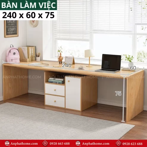 Mẫu bàn học sinh cho 2 người tiện dụng