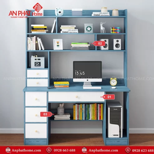 Mẫu bàn học sinh cấp 1 bằng gỗ