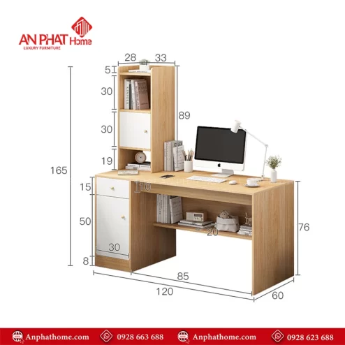 Mẫu bàn ghế làm việc tại nhà giá rẻ