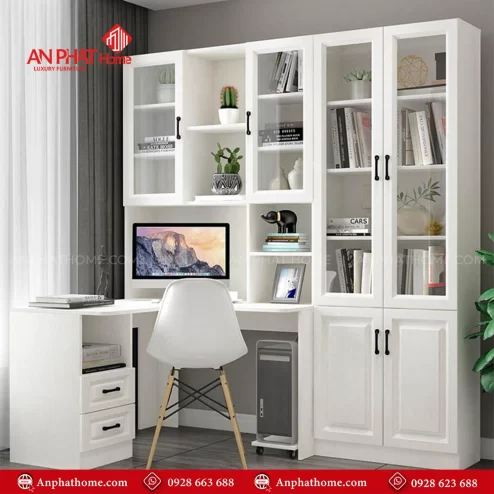 Bàn Làm Việc Kết Hợp Tủ Đa Năng B-2896 An Phát Home