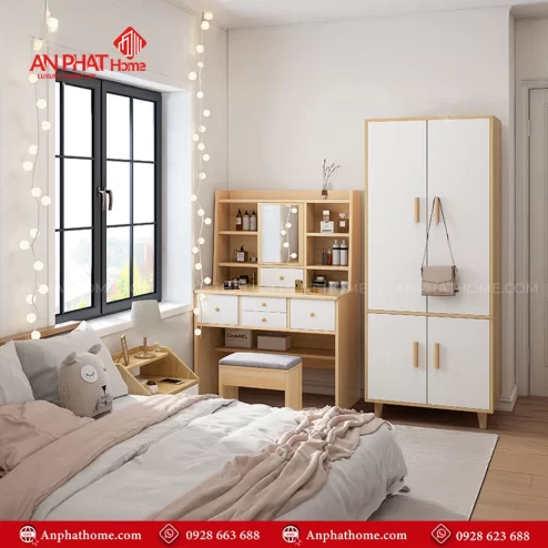 Mẫu bàn trang điểm gỗ đẹp hiện đại