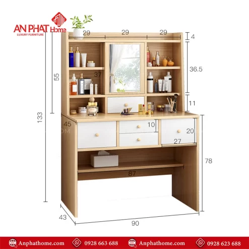 Mẫu bàn trang điểm đẹp giá rẻ