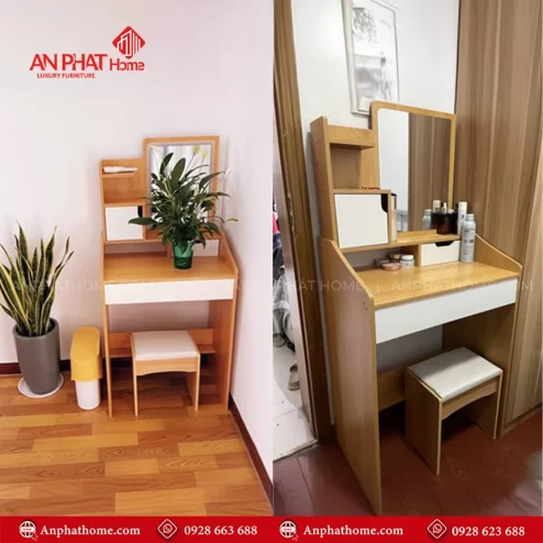 Mẫu bàn trang điểm gỗ công nghiệp đẹp
