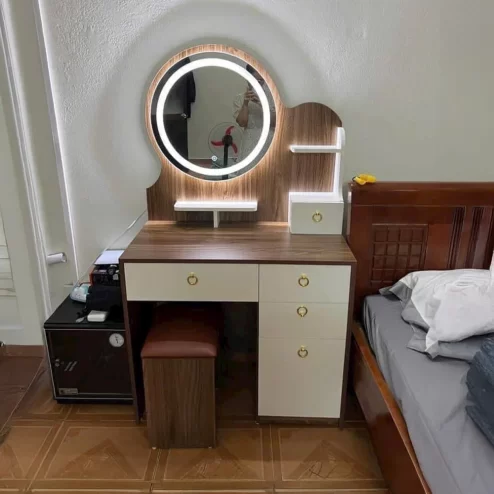 Bàn Trang Điểm Đẹp Có Gương Đèn Led B-2856 An Phát Home