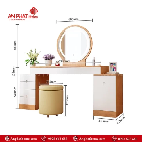Mua bàn phấn đẹp hiện đại giá rẻ tại An Phát Home