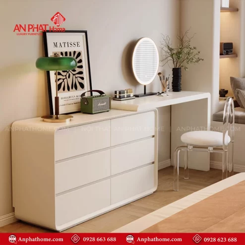 Mẫu bàn trang điểm gỗ đẹp hiện đại