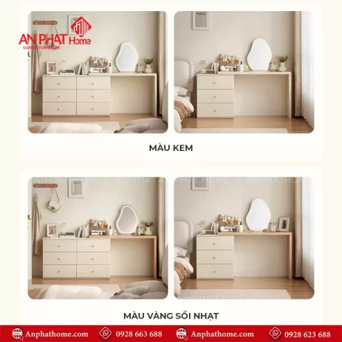 Top mẫu bàn phấn trang điểm đẹp nhất