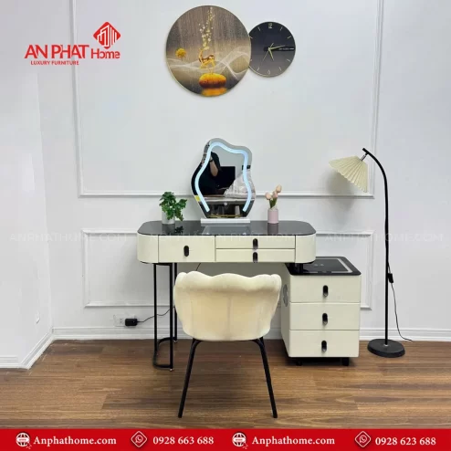 Bàn Trang Điểm Gương Có Led Thông Minh Nhập Khẩu B-2813 An Phát Home