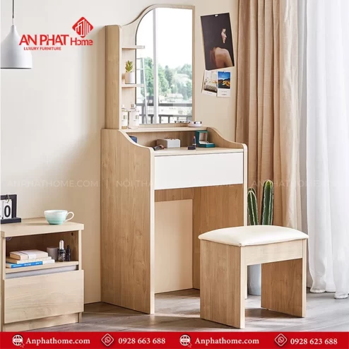 Mẫu bàn trang điểm đẹp giá rẻ bằng gỗ công nghiệp