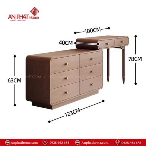 Ban Trang Diem Ket Hop Tu Ngan Keo B 2827 5