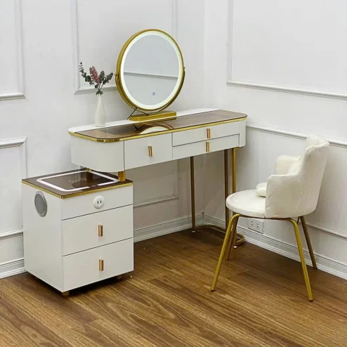 Bàn Trang Điểm Màu Trắng Kem Sang Trọng B-2811 An Phát Home