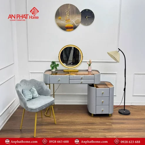 Các mẫu bàn phấn trang điểm đẹp hiện đại