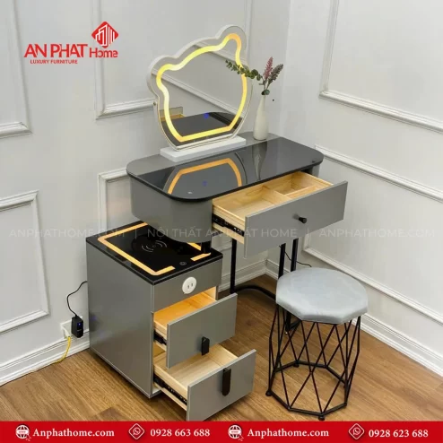 Mẫu bàn trang điểm gỗ công nghiệp đẹp