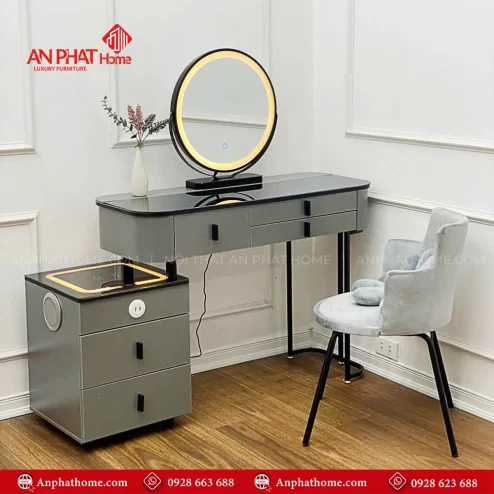 Bàn Trang Điểm Nhập Khẩu Có Loa Và Sạc Thông Minh B-2806 An Phát Home