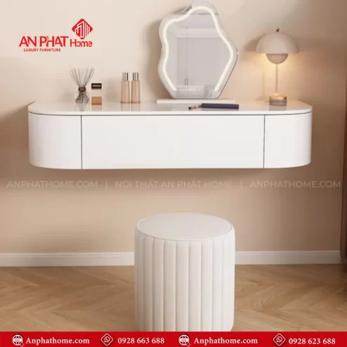 Bàn Trang Điểm Treo Uốn Cong Hiện Đại B-2850 An Phát Home