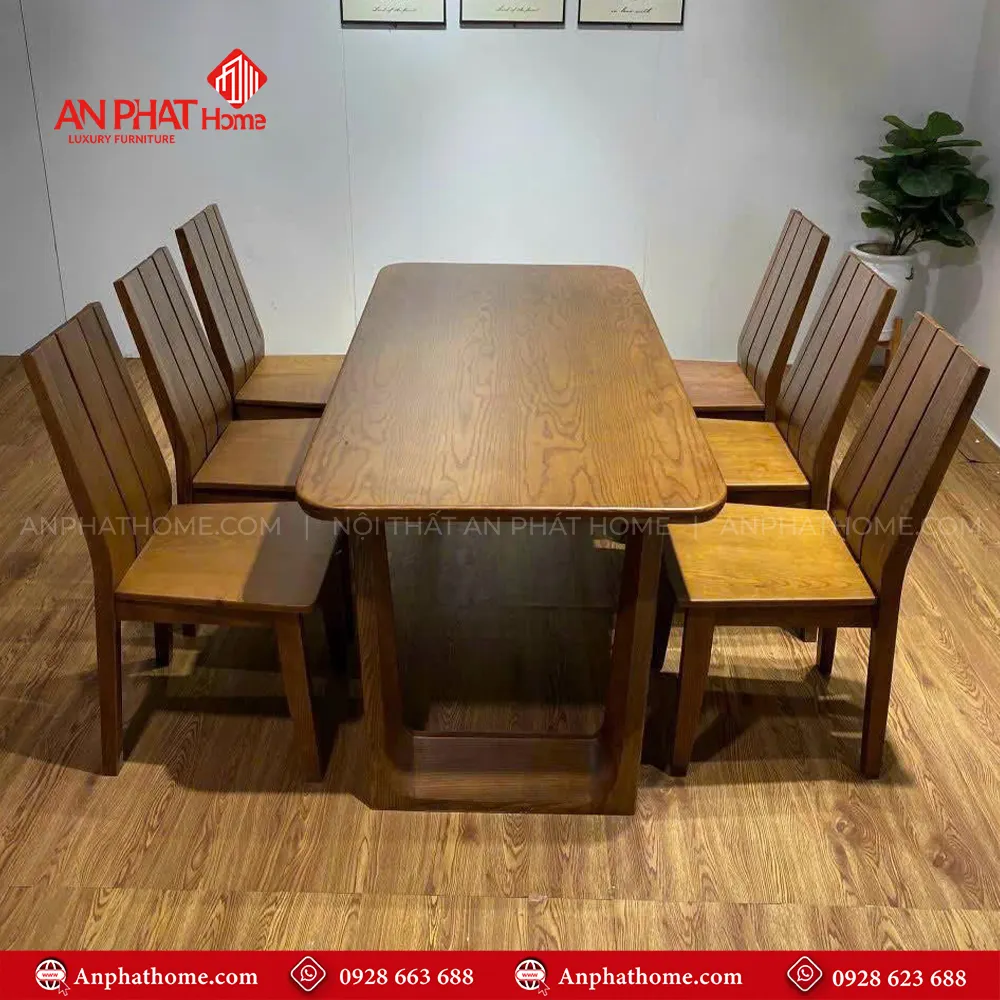 Bàn ăn gỗ sồi 6 ghế hiện đại BA-2070 3 Bàn ăn gỗ sồi 6 ghế hiện đại BA-2070, quý khách có thể lựa chọn kích thước bàn từ dài 1m20 – 1m80 hoặc lớn hơn, để phù hợp với nhu cầu sử dụng, Bộ bàn 1m20 sẽ đi kèm 4 ghế, bàn 1m40 – 1m60 – 1m80 đi kèm 6 ghế theo bộ, Ngoài da có thể đặt mua thêm số lượng ghế ngồi để phù hợp với nhu cầu sử dụng.