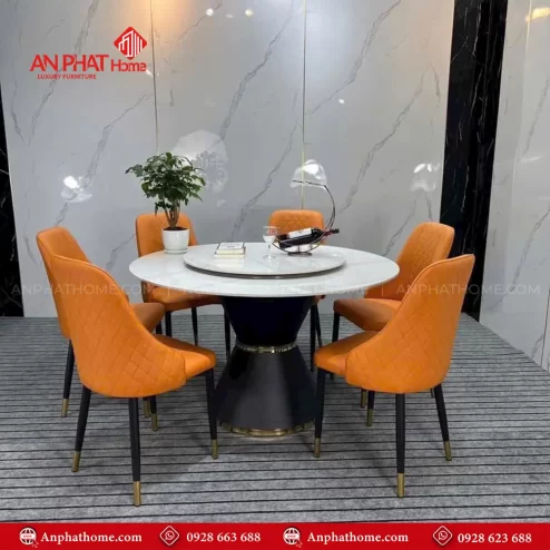 Bo Ban An Tron Xoay Mat Da 6 Ghe BA 1909 2