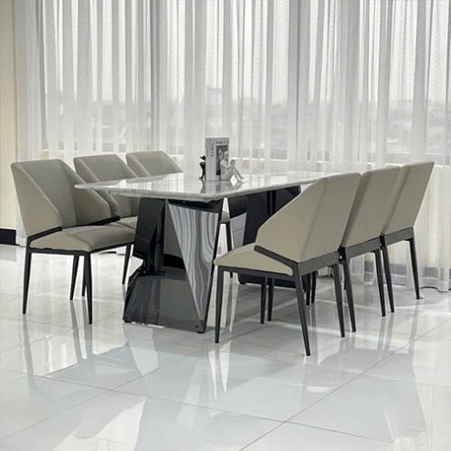 Bộ bàn ăn 6 ghế mặt đá cao cấp nhập khẩu TB-1916