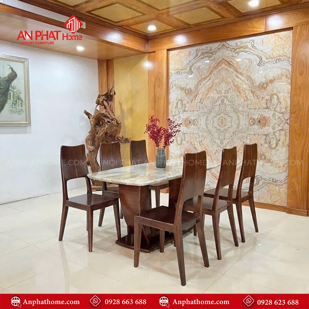 Bộ bàn ăn hiện đại chân cong 6 ghế gỗ sồi BA-2035 3 Bộ bàn ăn hiện đại chân cong 6 ghế gỗ sồi BA-2035, quý khách có thể lựa chọn kích thước bàn từ dài 1m60 – 1m80 – 2m hoặc lớn hơn, để phù hợp với nhu cầu sử dụng, 1m60 – 1m80 – 2m đi kèm 6 ghế theo bộ, Ngoài da có thể đặt mua thêm số lượng ghế ngồi để phù hợp với nhu cầu sử dụng. Lưu ý mẫu bàn BA-2036 chỉ phù hợp làm từ kích thước dài 1m60 trở lên, nhỏ hơn quý khách lựa chọn mẫu chân đơn để phù hợp với thiết kế.