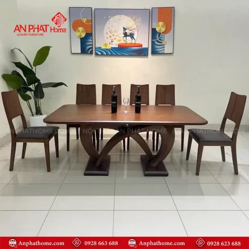 Bo ban an hien dai chan cong sang trong 6 ghe BA 2056 2