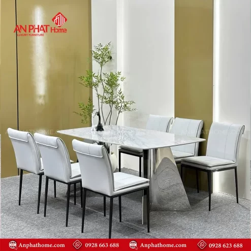 Bo ban an inox mat da ghe da cao cap BA 1965 2