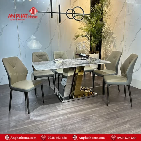 Bo ban an mat da cao cap 6 ghe BA 1986 1