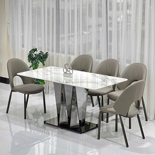 Bộ bàn ăn mặt đá hiện đại BA-1928