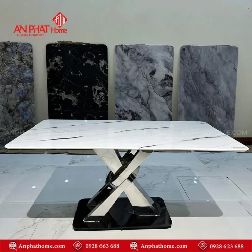 Bo ban an mat da nhap khau chan inox hien dai BA 1922 4