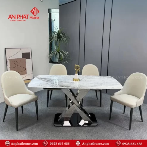 Bo ban an mat da nhap khau chan inox hien dai BA 1922 6