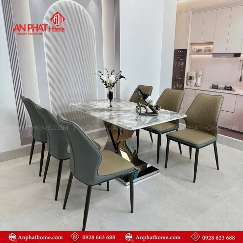 Bo ban an mat da thach anh 6 ghe boc da nhap khau BA 1951 4