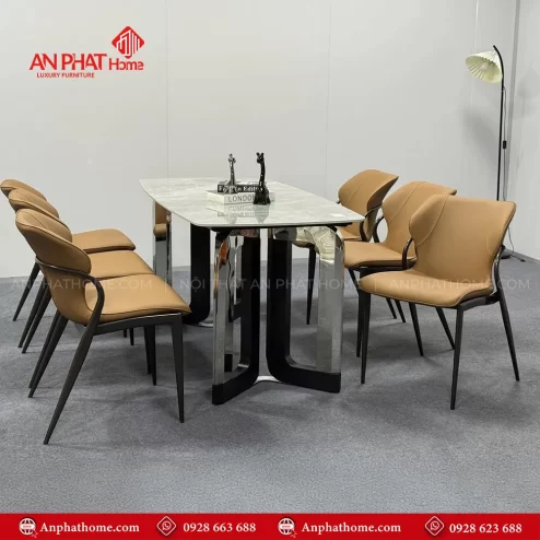 Bo ban an mat da thach anh 6 ghe nhap khau BA 1960 1