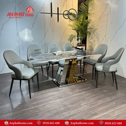 Bo ban an mat da thach anh cao cap 6 ghe 1