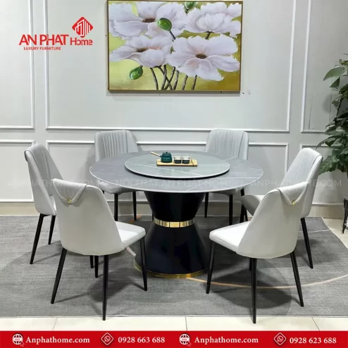 Bo ban an mat da tron xoay 2 tang sang trong BA 1923 6