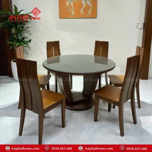 Bo ban an mat tron 6 ghe go soi BA 2053 1