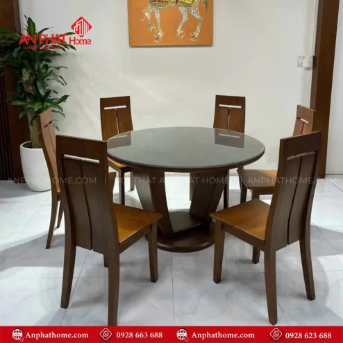 Bo ban an mat tron 6 ghe go soi BA 2053 3