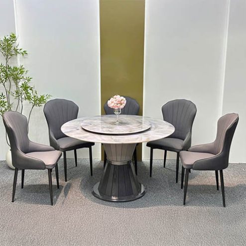 Bộ bàn ăn tròn xoay cao cấp BA-1932