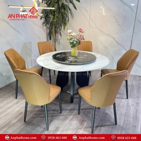 Bo ban an tron xoay mat da thach anh 6 BA 1974 2