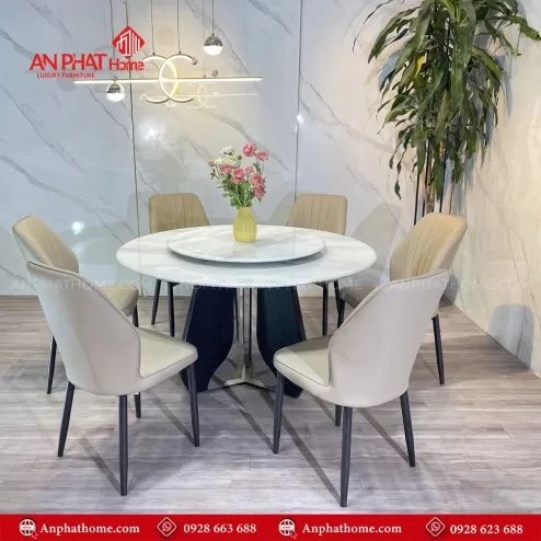 Bo ban an tron xoay mat da thach anh 6 BA 1974 3