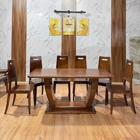 Bộ bàn ghế ăn gỗ sồi cao cấp BA-2033
