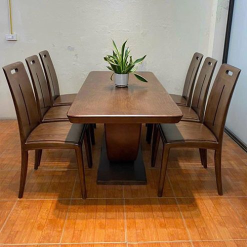 Bộ bàn ghế ăn gỗ sồi hiện đại BA-2071