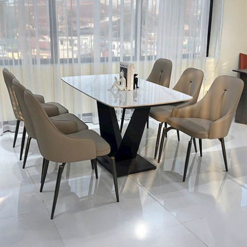 Bộ bàn ghế ăn mặt đá BA-1969