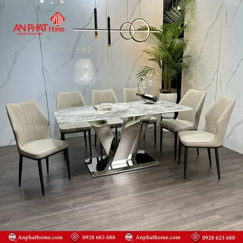 Bo ban ghe an mat da thach anh cao cap BA 1976 1