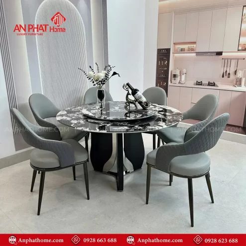 Bo ban ghe an mat da tron xoay cao cap BA 2002 1