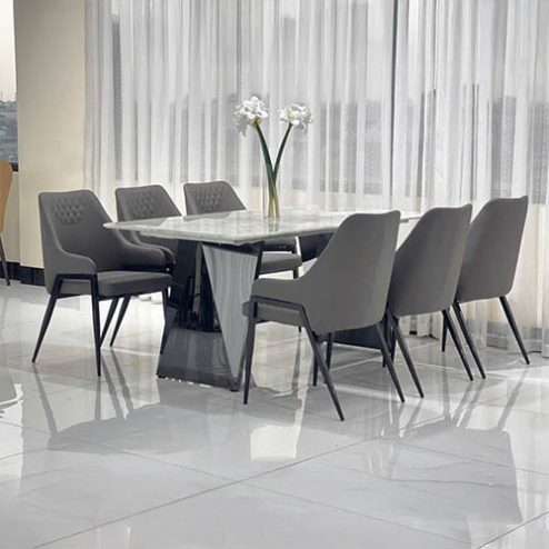 Bộ ghế ăn mặt đá cao cấp nhập khẩu BA-1947