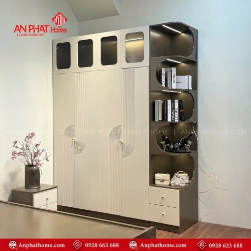 Mẫu tủ đựng quần áo thiết kế yêu cầu